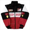 F1 Style Embroidered Cycling Jacket Men Women Retro American Racing Design Warm Cotton Windbreaker Riding