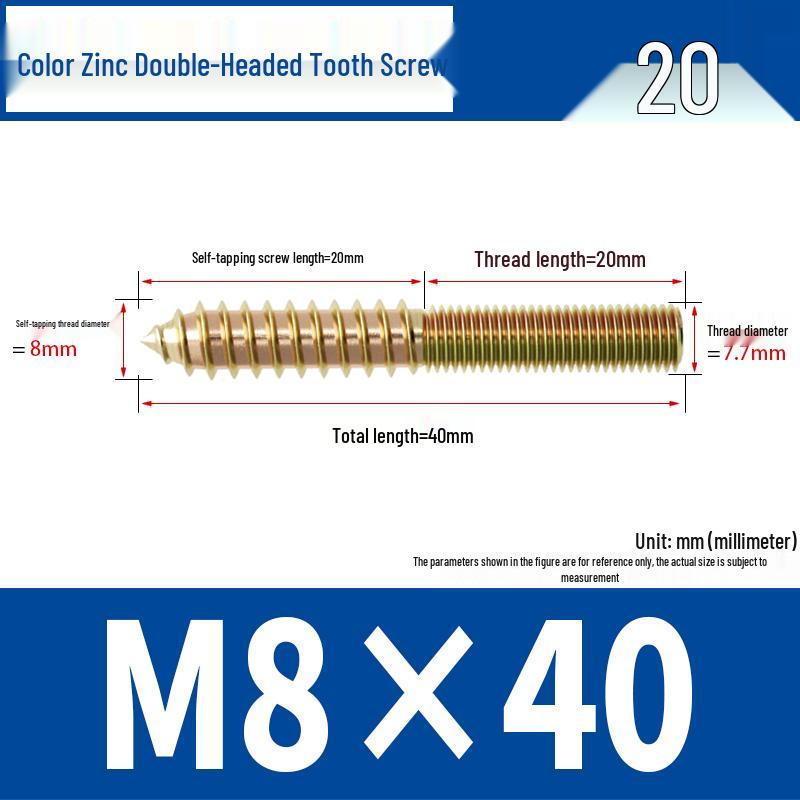 Śruba samogwintująca ze stali nierdzewnej 304 z podwójnym łbem i gniazdem sześciokątnym do mebli, ostro zakończona, M4 M5 M6 M8.