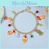 Christmas Chain Bracelet With Cartoon Characters For Holiday Party Gift And Festive Decor