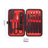 Portable Manicure Tool Set with High-Precision Tweezers, Eyebrow Trimmer & Nail Clippers 