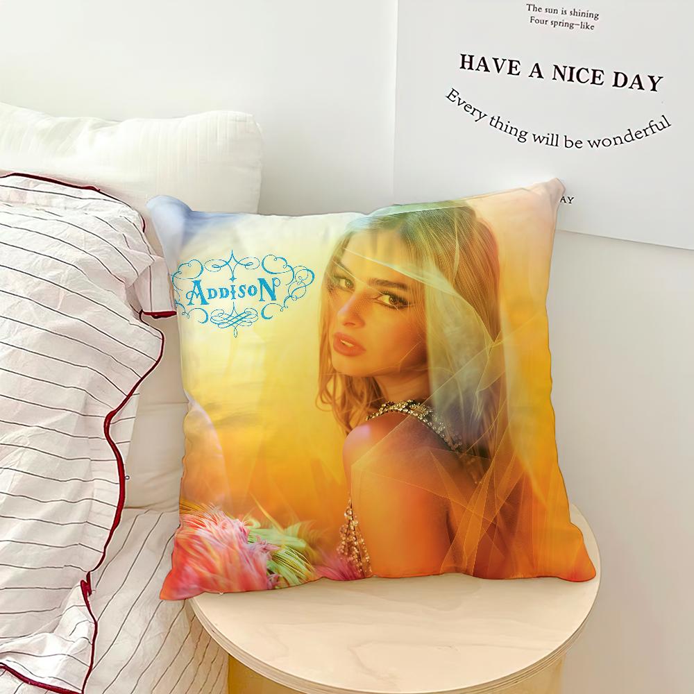 Singer A-Addison Rae Addison cushion cover Pillow Case Square Cushion Room Bedroom Headboard Sofa Living Backrest Nap Time