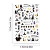 12Pcs Halloween Manicure Stickers Skull Pumpkin Nail Art Stickers Spooky Decals for Women DIY Manicure Halloween Party Props