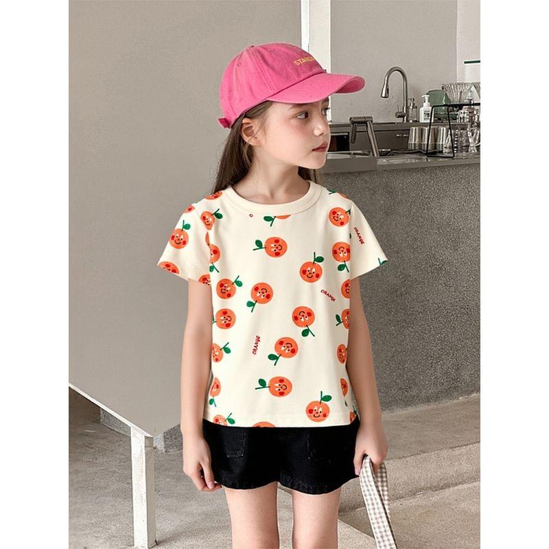 Brand Tail Goods Sports T-shirt Korean-Style Half-Sleeve Ins Children's Clothing
