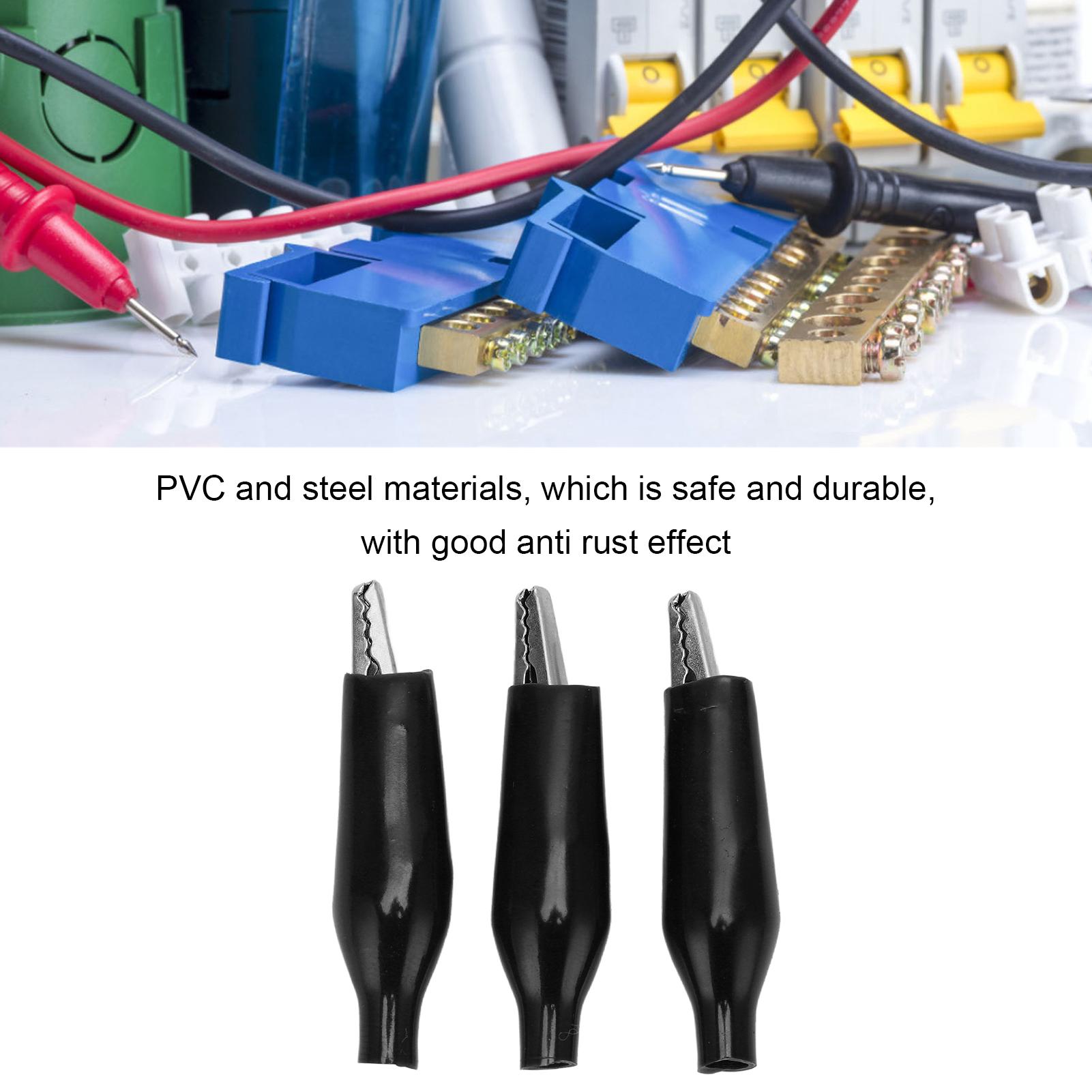 

25.011 100PCS Electric Test Clip Battery Clamp Single Handle Electrical Assortment Charging Clip