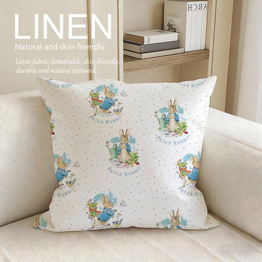 

Animation Peter Rabbit Cushion Cover Pillowcase Set Pcs x x Breathable Washable Sofa Cushion Cover 30X30cm