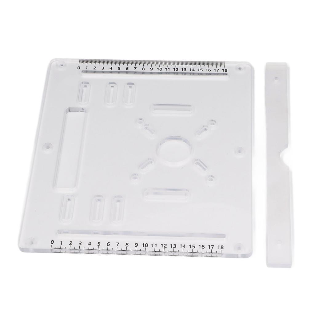 Acryl-Grundplatte für 4-Zoll-Trennschleifer Holzfräsen Klappbrett Holzbearbeitungstisch Unterlage