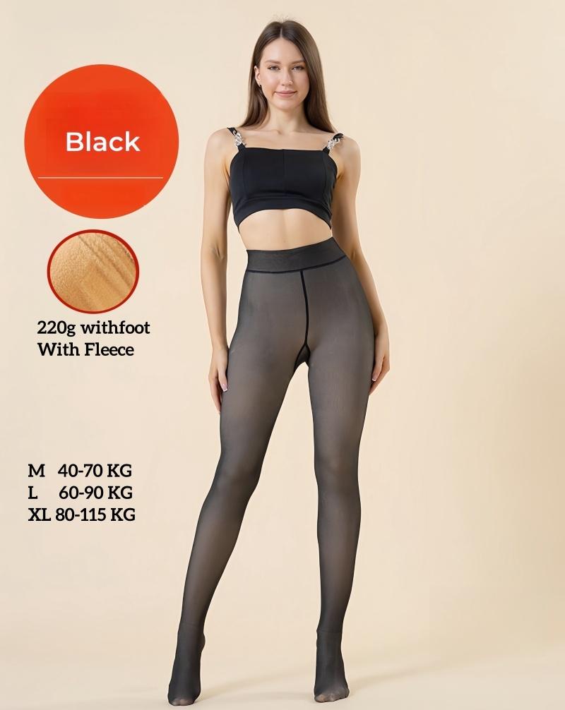 Plus Size 115Kg Thermal Stockings Woman Warm Insulated Tights Sexy Women Pantyhose Fake Stockings Skin Effect Translucent Tights