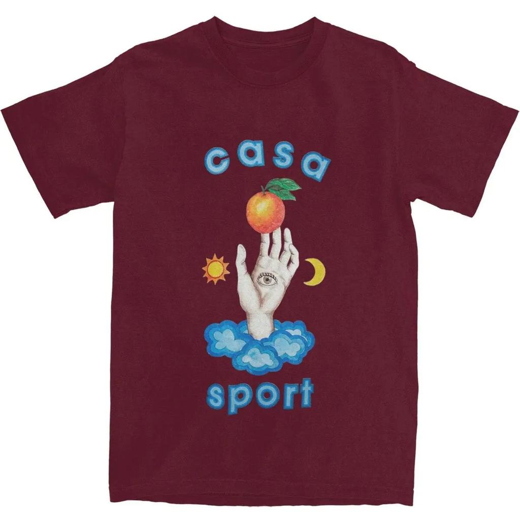 Casablanca Tennis Club pro Unisex Dámské Trička Oblečení Trendy Tričko Tričko Čistá Bavlna Oblečení pro Dospělé 2024 Nové Unisex