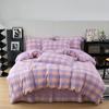 New Cotton Quilt Cover Plaid Yarn-dyed Washed Single Douvet Bed 160x210 220x240 Skin Friendly Comfortable Large Size Bedding