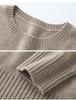 Women's Korean Style Black Dog Jacquard Cashmere Knit Sweater - Slimming, Warm, and Loose Fit for Autumn/Winter