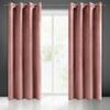 Melanie velvet curtain with eyelets 140x250 cm pink