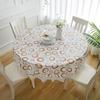 High-Grade Waterproof, Oil-Proof, Non-Slip, Thick Round Tablecloth for Home and Restaurant Use