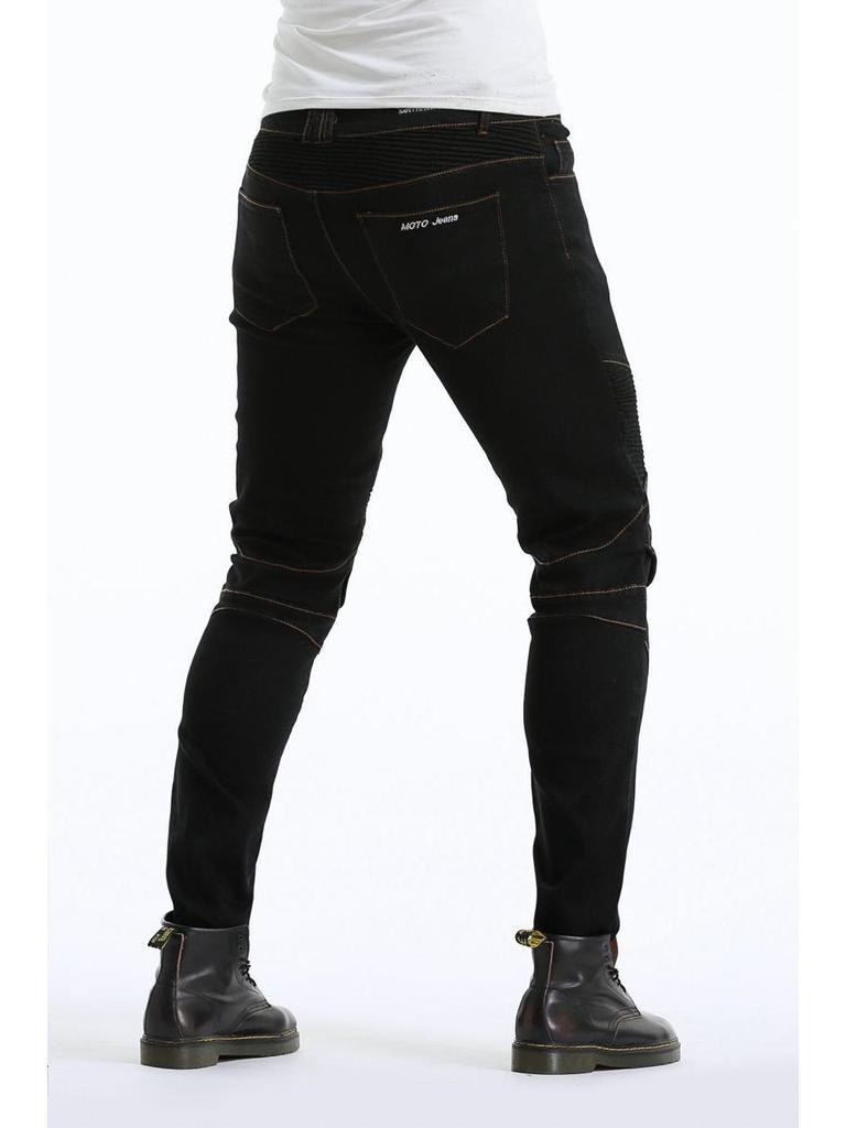High Elasticity Straight Leg Motorcycle Riding Jeans