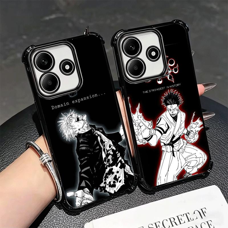 JUJUSU Anime Character Art Soft Phone Case For Xiaomi Redmi Note 14 15 Pro Plus 13 12 11S 11T 5G 10 9S 9 Plating Anti-Fall Funda