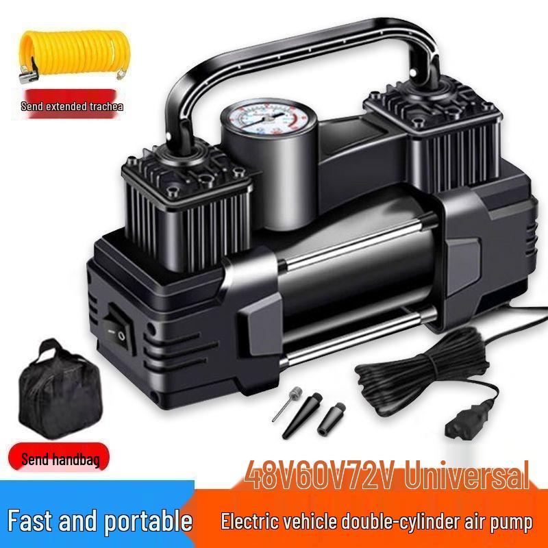 Universal Electric Air Pump for Cars, Motorcycles, and Tricycles