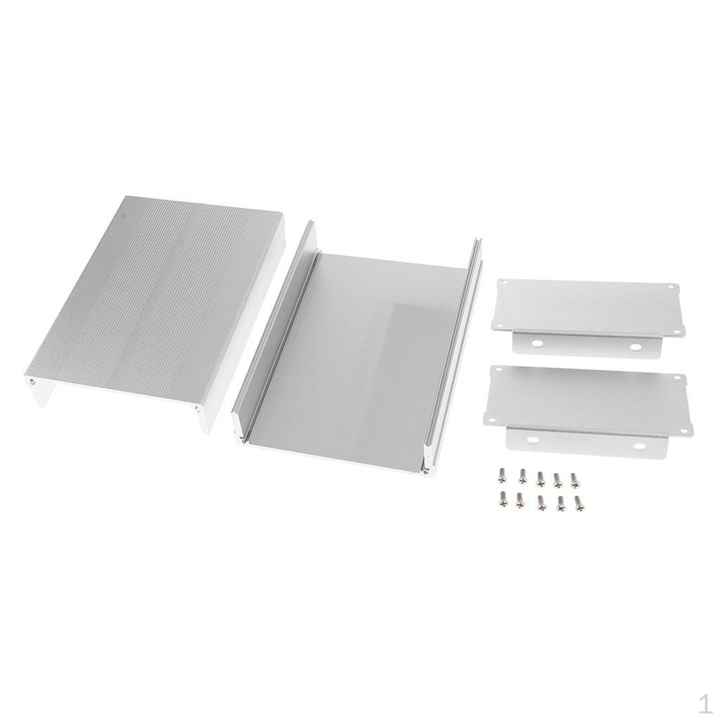 

Aluminum Enclosure Shape Box Case DIY 5x55x150mm Silver