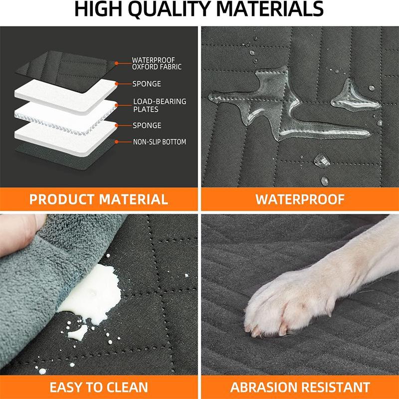 Prodloužený potah psího autosedadla Potah zadního sedadla pro psa a kočku Vodotěsný polštářek pro mazlíčky Potah sedadla pro auto SUV nákladní vůz Psí postel Letní cestování