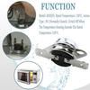 KSD201 120 Microwave Thermostat Fits GE, Thermal Fuse Temperature Control Switch Sensor, for GE Microwave Oven Coffee Maker Normally Closed