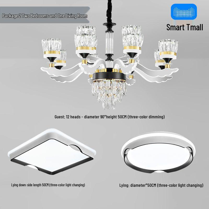 Luxury Modern Crystal Chandelier for Living Room - Elegant Luminous Fixture