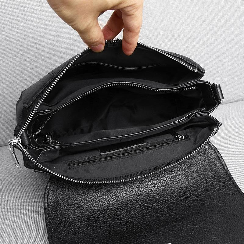 First Layer Cowhide Leather Bag Women'S Fashion Snake Pattern Embossed Versatile Middle-Aged Women'S Bag Mother Messenger Bag