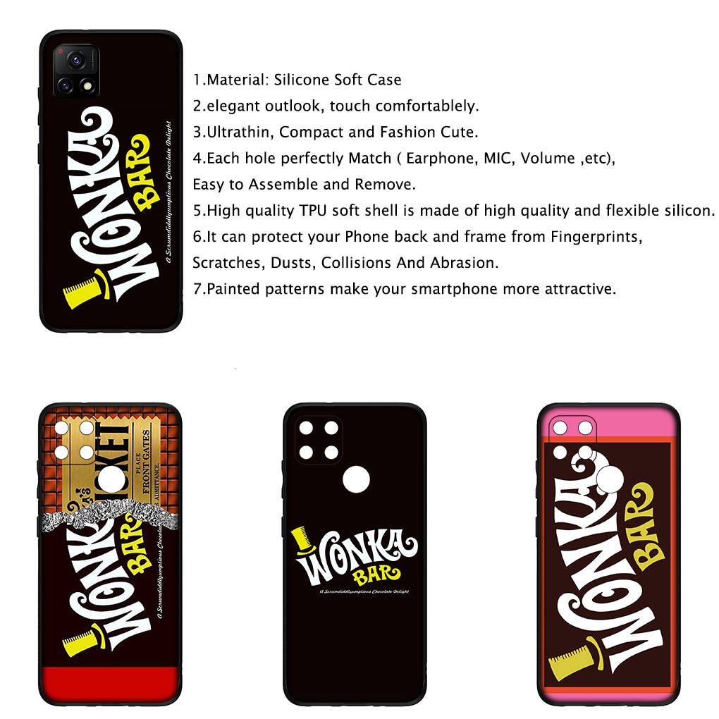 for iPhone 16 15 Xiaomi Redmi Note 14 13 12 11 Pro Max X 8 16e Samsung Galaxy S25 S24 S23 Moto OPPO Huawei Alpen Wonka Chocolate wonka bar Phone Case