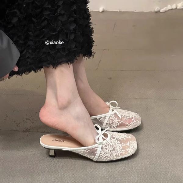 

Модные тапочки Повседневная обувь Женская 2025 Закрытый носок На каблуке Мюли Роскошные Высокие Летние Шлепанцы Обувь Тапочки Повседневные Закрытый носок Шлепанцы Женские H 35