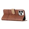 For iPhone 16 Pro Max Case Line Imprinted PU Leather Wallet Phone Cover