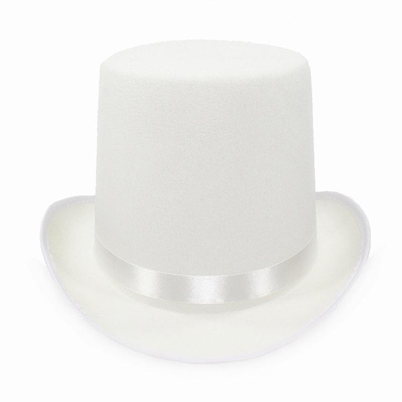 High hat retro British gentleman jazz hat magician hat show sequined hat rain high hat non-woven
