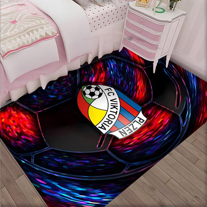 Fc Viktoria Polyester Carpet, Soft Indoor Mat for Office Chair, Living Room, Computer Desk - Decorative Home Office Rug Design