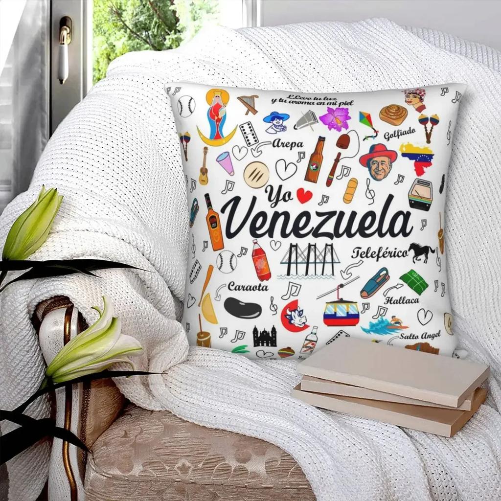 Venezuela Pride Print Pattern Sofa Cushion Cover Pillow Cover Home Decoration Party Car Bedding