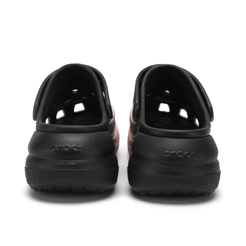 Crocs EVA Fashion Personalised Design Versatile Gift Bag Edition Hole Shoes Unisex Black and Pink