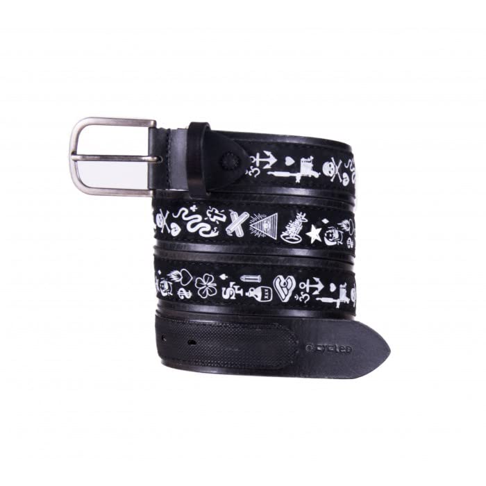 Cinelli 500PHYS PHYSIS MIKE GIANT ICON BLACK Black One Size Fits All BELT, Men's & WHT, & White,