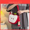 Cute Fruit Cartoon Nylon Small Shoulder Bag With Zipper Closure For Daily Use