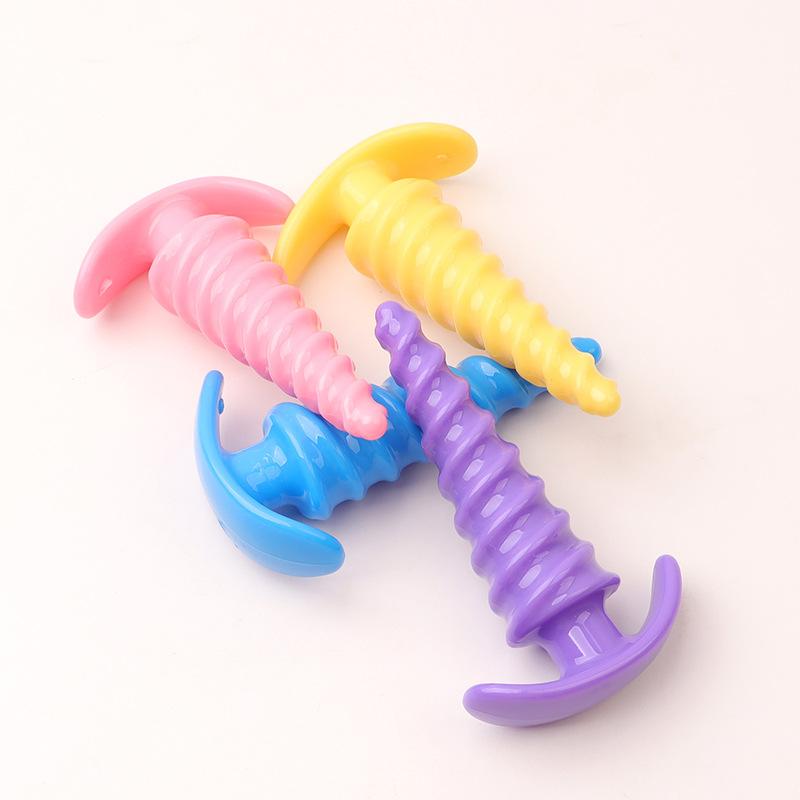 Anal Plug Butt Erotic Screw Thread Anus Plug Adult Sex Toys Woman Men Anal Dilator