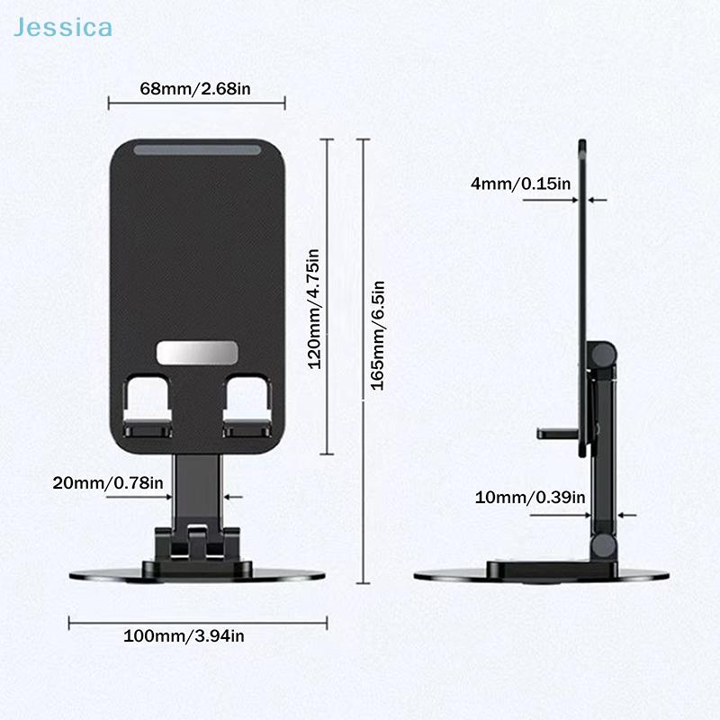 Metal Phone Stand360° Rotating Foldable Mobile Phone Holder Universal Aluminum Alloy Phone Stand For Tablets