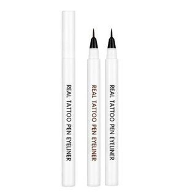 RiRe - Real Tattoo Pen Eyeliner - 2 Colors #01 Deep Black