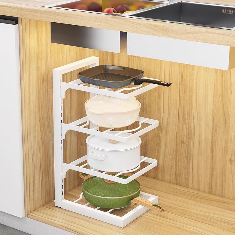 Stainless Steel Multi-Layer Kitchen Pot Storage Rack