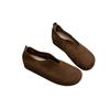 Handmade Leather Single Shoes Flat Cowhide Women's Shoes
