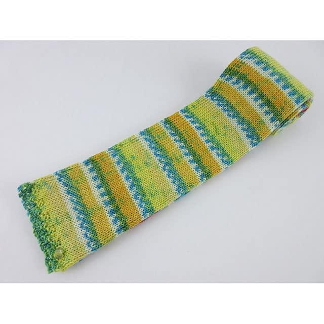 Opal Original Cotton Sock Cotton Multicolor Yarn, 4-ply Blend, KFS219, Lemonade, Yellow-Green