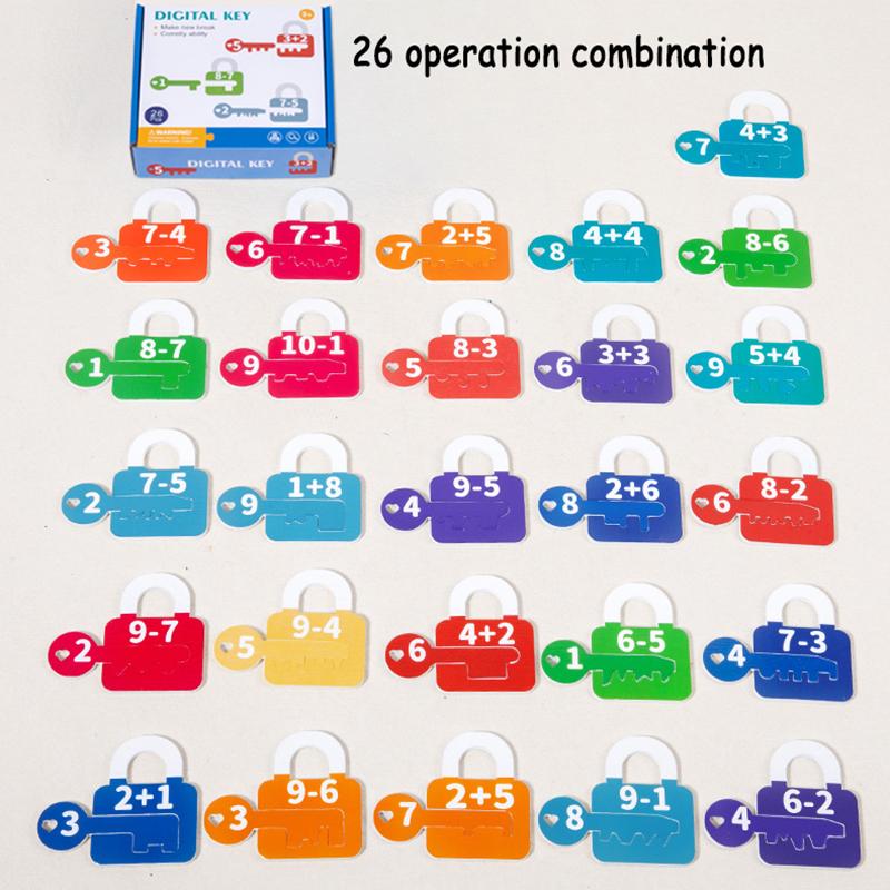 Montessori Number Letter Shapes Matching Game Kid Colors Cognitive Logical Thinking Training Parish Activities Game Education To