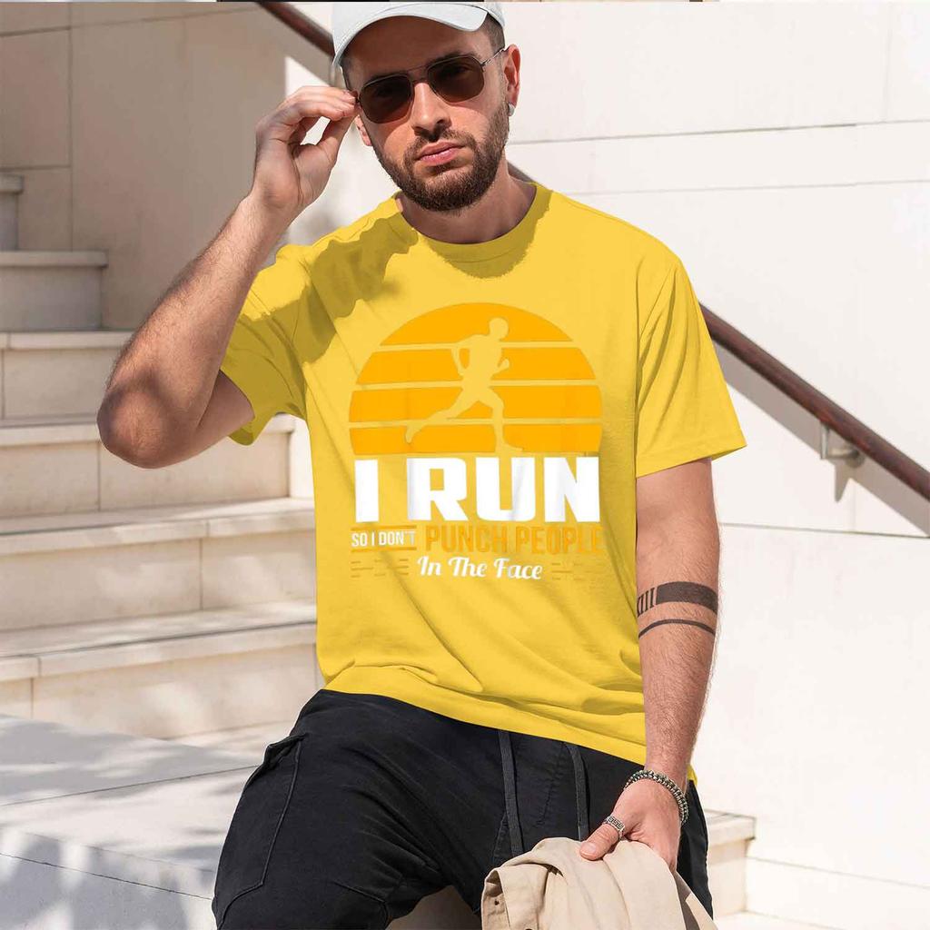 Runner Gift Funny Running Marathon Sport Sarcast Gift Tshirt Unisexs Clothes Grh T Shirts Streetwear Ropa Hombre 2026 New Model Sh