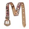 American Style Pu Leather Belt With Irregular Pattern Punk Fashion Accessory For Men