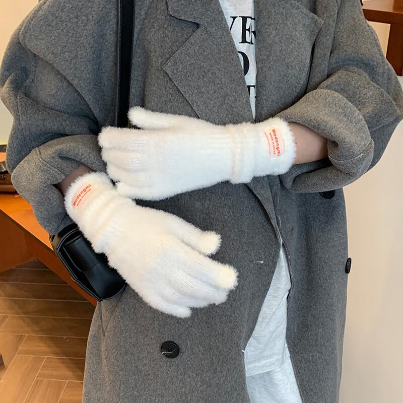 Women s Winter Plush Touchscreen Gloves One Size