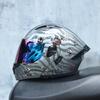 ORZ Flip Up Motorcycle Helmet Modular Full Face Dual Visor DOT Approved Street Bike Touring Crash Helmet