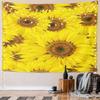 Bright Yellow Sunflower Tapestry Design Pattern Wall Hanging Tapestry Decorative Tapestry Home Decor for Bedroom and Living Room