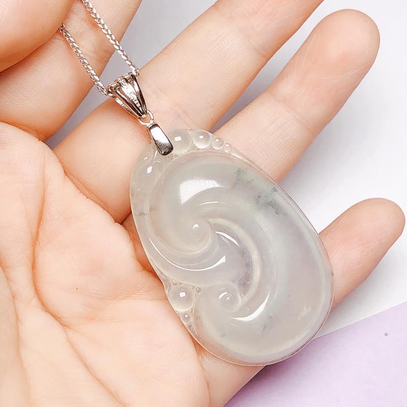 S925 Sterling Silver Medium Necklace Clasp Clip for Jade Pendant