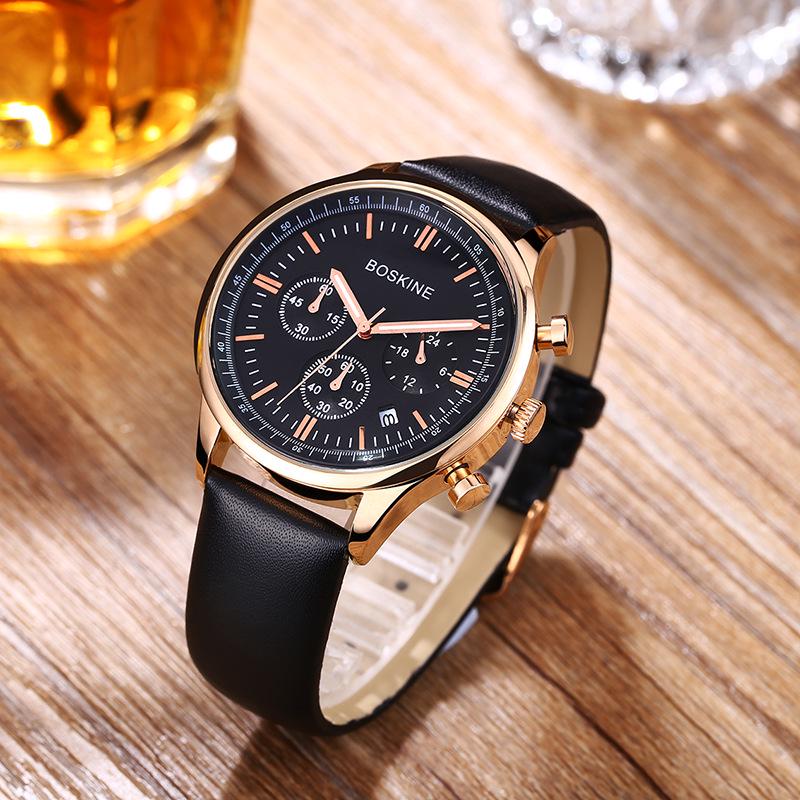 New Top Brand Business Men's Watch Multi-functional Sports Waterproof Quartz Watch Three-eye Six-pin Men's Watch