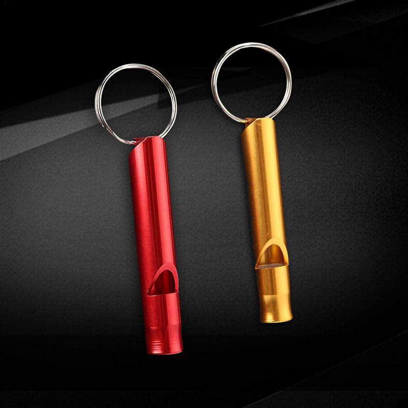 1pcs Multifunctional Aluminum Emergency Survival Whistle Keychain For Camping Hiking Outdoor Tools Training whistle