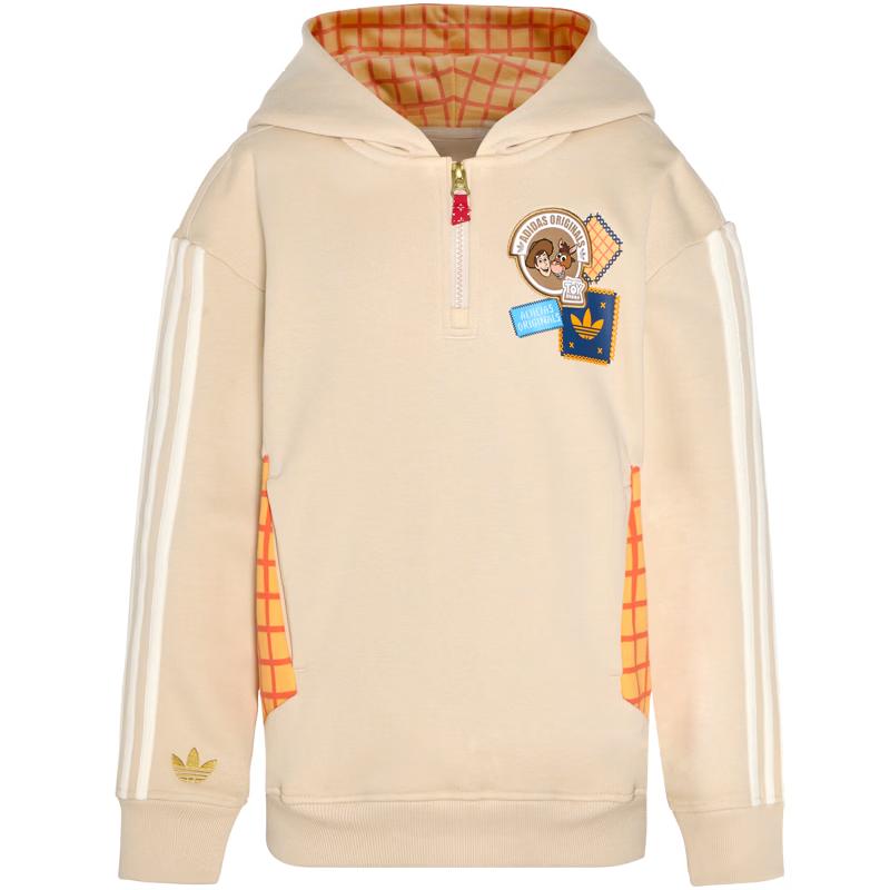 Adidas Kids  Trefoil Fleece-Lined Hooded Sweatshirt 152