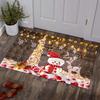 Weihnachtsteppich Bereichsteppiche Rutschfeste Eingangsfußmatte für Wohnzimmer Schlafzimmer Dekor Weiche Badezimmer Küchenbodenmatte Vorleger